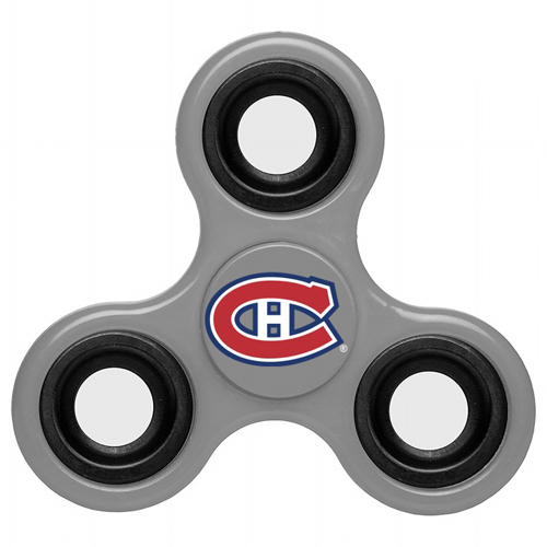 NHL Montreal Canadiens 3 Way Fidget Spinner G100 - Gray